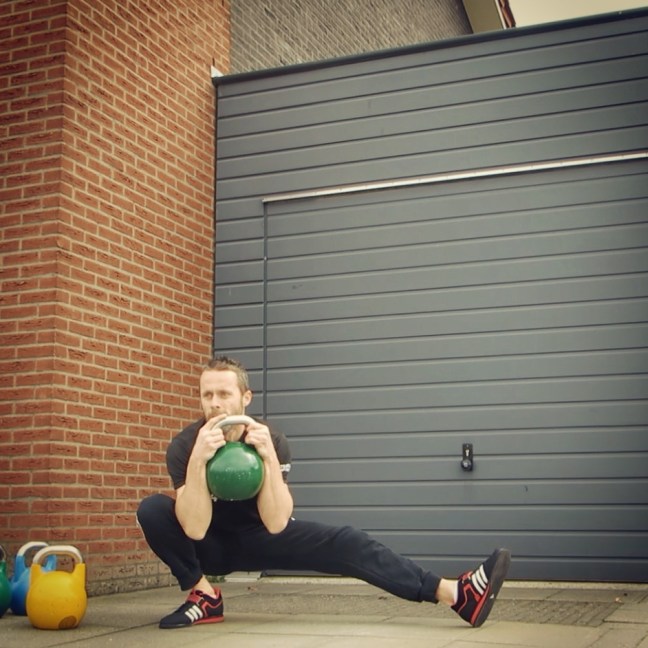 Kettlebell Cossack Squat Kettlebell Cossack Squat