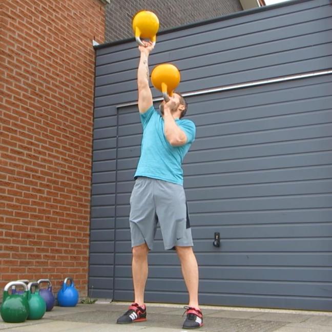 Kettlebell Alternate Bottom Up Press