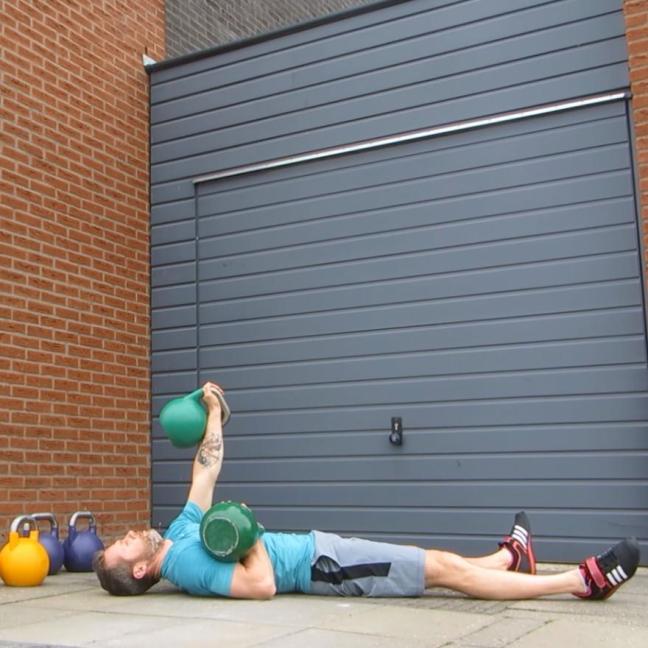 Kettlebell Alternate Floor Press