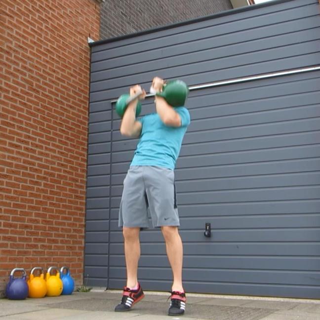 Kettlebell Double Push Press Kettlebell Double Push Press