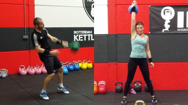 Kettlebell Wedstrijd Vera en Barry